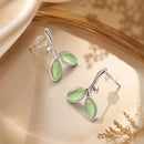 925 Sterling Silver Earrings with Synthetic Opal 1.5*1.3cm-7