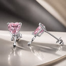 925 Sterling Silver CZ Earrings with Pavé Setting for Women-2