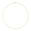 Unisex Solid 14K Yellow Gold 1.5mm Paperclip Chain Necklace - 18 Inches-5