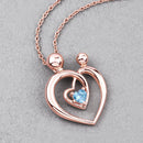 0.28 Carat Genuine Swiss Blue Topaz .925 Sterling Silver Pendant-4