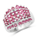 2.70 Carat Genuine Ruby .925 Sterling Silver Ring-1