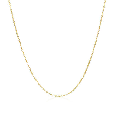Adjustable Cable Chain in 14k Yellow Gold (1.0mm) - 0