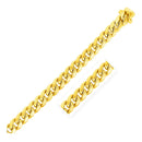 10.5mm 14k Yellow Gold Semi Solid Miami Cuban Bracelet-1