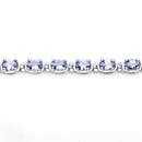 6.00 Carat Genuine Tanzanite .925 Sterling Silver Bracelet-3