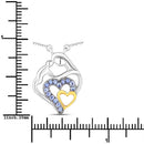 0.28 Carat Genuine Tanzanite .925 Sterling Silver Pendant-3