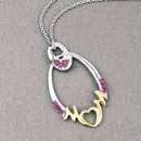 0.18 Carat Genuine Ruby .925 Sterling Silver Pendant-4