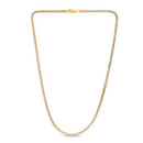 14k Yellow Gold Round Pave Franco Chain (3.15 mm)-3