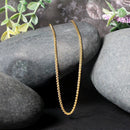 14k Yellow Gold Round Wheat Chain 1.5mm-4