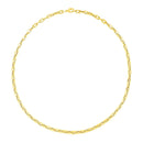 14k Yellow Gold Paperclip Chain Necklace-3