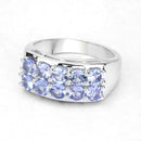 1.90 Carat Genuine Tanzanite .925 Sterling Silver Ring-4