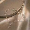 925 Sterling Silver White Gold Plated Adjustable Bracelet for Women-2