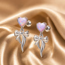 925 Sterling Silver Translucent Opal Earrings for Women-2
