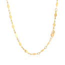 14K Yellow Gold Polished Diamond Motif Chain (3.0mm)-2