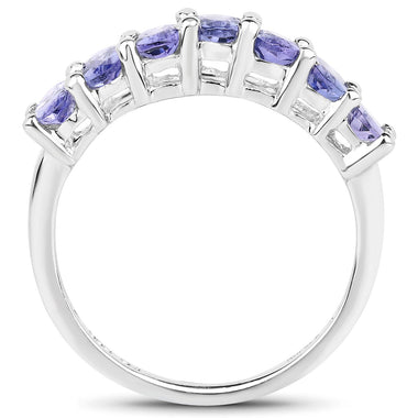 1.75 Carat Genuine Tanzanite .925 Sterling Silver Ring - 0