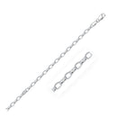 3.2mm 14k White Gold Oval Rolo Chain-1