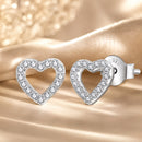 925 Sterling Silver Moissanite 0.10 Carat Earrings for Women-1
