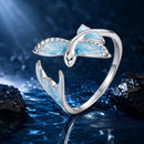 925 Sterling Silver White Enamel Pavé Set CZ Ring for Women-1