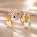 S925 Sterling Silver Oxidized Enamel Earrings-1