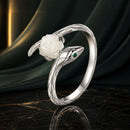 925 Sterling Silver White Gold Plated Ring with Cubic Zirconia for Women-1