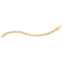 14k Yellow Gold MOP Paperclip Gem Link Bracelet (7.00 mm)-3