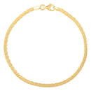 14k Yellow Gold 7 inch Mini Cube Bracelet (2.60 mm)-2