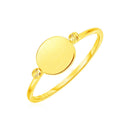 14k Yellow Gold Ring with Polished Oval-1