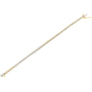 14K Yellow Gold Plated .925 Sterling Silver 3.0 Cttw Diamond Link Bracelet (K-L Color, I2-I3 Clarity) - 7.25"-5