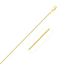 14k Yellow Gold Round Snake Chain 0.9mm-1