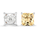 3.06 Carat Genuine Citrine .925 Sterling Silver Earrings-3