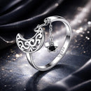 925 Sterling Silver Ring for Women - Width 0.2cm, Height 1.1cm-1