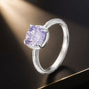 925 Sterling Silver Ring with Pavé Setting CZ, Size 6.0-1