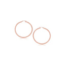 14k Rose Gold Polished Hoop Earrings (15 mm)-1