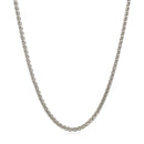 2.1mm 14k White Gold Round Wheat Chain-2
