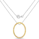 3.84 Carat Genuine Yellow Sapphire .925 Sterling Silver Pendant-2