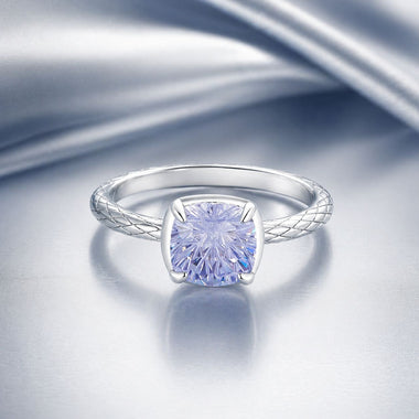 925 Sterling Silver Ring with Pavé Setting CZ, Size 6.0 - 0