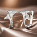925 Sterling Silver Earrings - 1.3*0.95cm - Plated White Gold - For Women-1