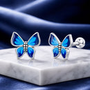S925 Sterling Silver Enamel Oxidized Earrings for Women-1