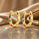 S925 Sterling Silver Earrings with CZ Pave Setting-1