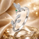 925 Sterling Silver Oxidized Silver Pavé Setting CZ Ring-1