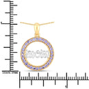 0.64 Carat Genuine Tanzanite .925 Sterling Silver Pendant-3