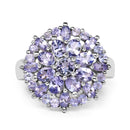2.79 Carat Genuine Tanzanite .925 Sterling Silver Ring-3