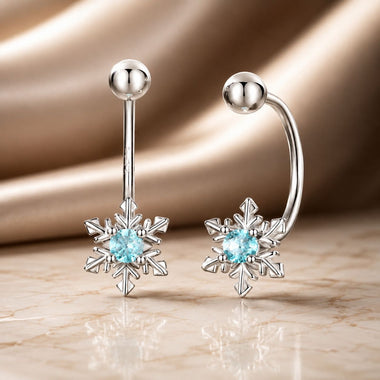 925 Sterling Silver Earrings with Transparent Glass for Women
