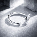 S925 Sterling Silver Plated Platinum Ring for Women-3