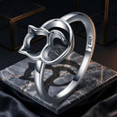 925 Sterling Silver Ring Size 5.0 with Platinum Plating for Women-1