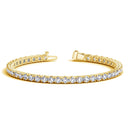 Lab Grown Round Diamond Tennis Bracelet in 14k Yellow Gold (10 cctw F/G  VS2/SI1)-1