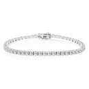 14K White Gold 5.00 Cttw Prong Set Lab Grown Round Diamond Classic Tennis Bracelet (F-G Color, VS2-SI1 Clarity) - 7.25"-1