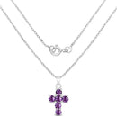 1.44 Carat Genuine Amethyst .925 Sterling Silver Pendant-2
