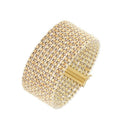 14k Two Tone Gold Red Carpet Bracelet (25.40 mm)-4