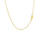 14k Yellow Gold Diamond Cut Rolo Chain 1.1mm-3