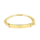 14k Yellow Gold 8 1/2 inch Mens Curb Chain ID Bracelet-2